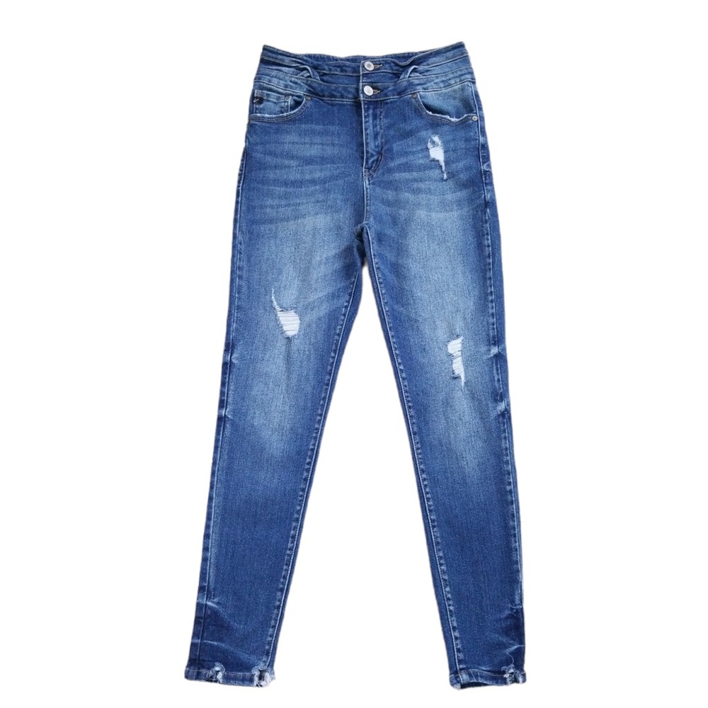 KanCan Distressed High Waist Skinny Ankle Jeans‎ Size: 27